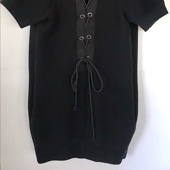 Sacai Sweatshirt Dress with lace-up back - Picture 4 of 5